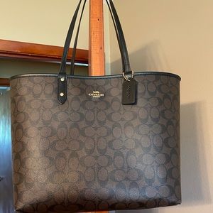 Authentic Reversible Coach black tote.